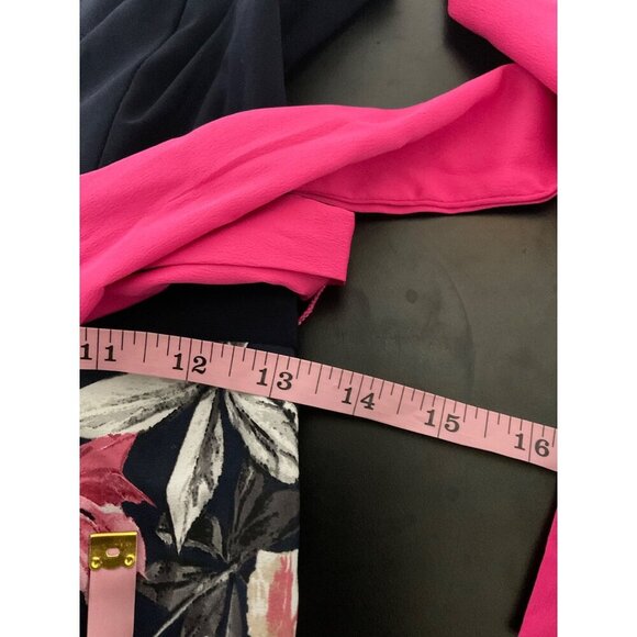 ELIZA J. Maxi Dress Sleeveless Belted Floral Gown in Navy Pink size 4 - Picture 10 of 14